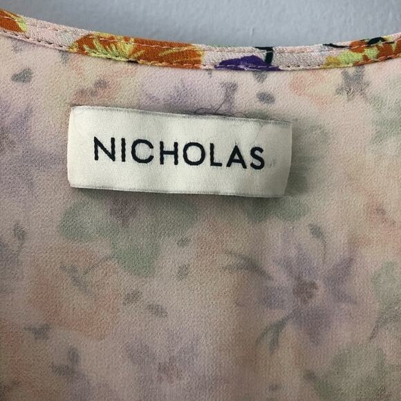 Nicholas Danielle Midi Dress in Whistledown Floral Print - Picture 7 of 10